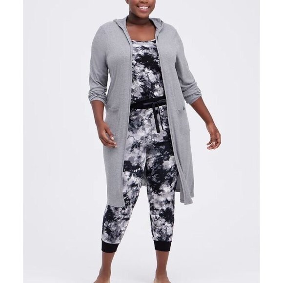 torrid | Intimates u0026 Sleepwear | Torrid Womens 1x Hooded Sleep Robe Super  Soft Gray Pockets Loungewear | Poshmark